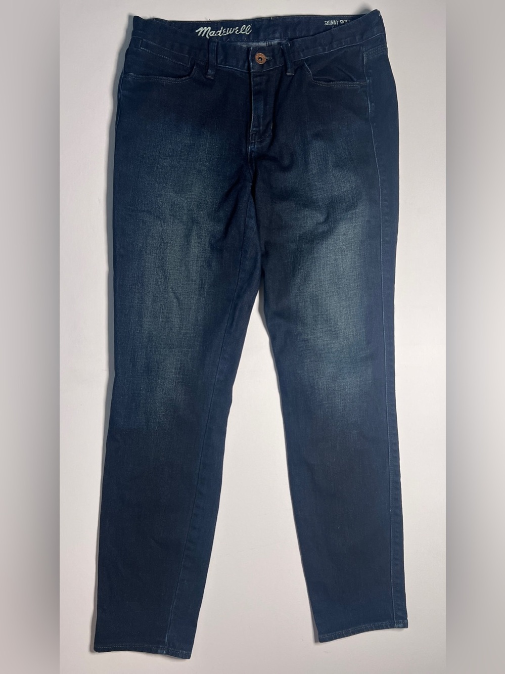 MADEWELL Skinny Skinny Ankle Dark Wash Jeans Stone Wash 27